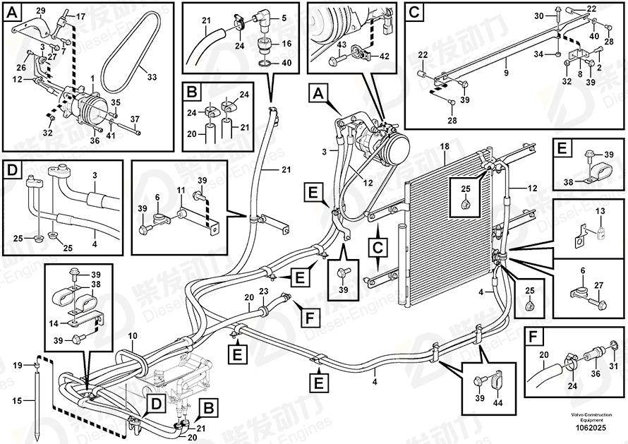 VOLVO Hose nipple 968000 Drawing