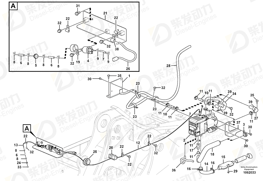 VOLVO Bracket 14507603 Drawing