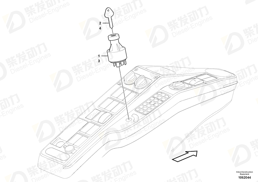 VOLVO Key 14529177 Drawing