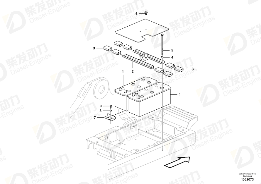 VOLVO Battery 20393422 Drawing