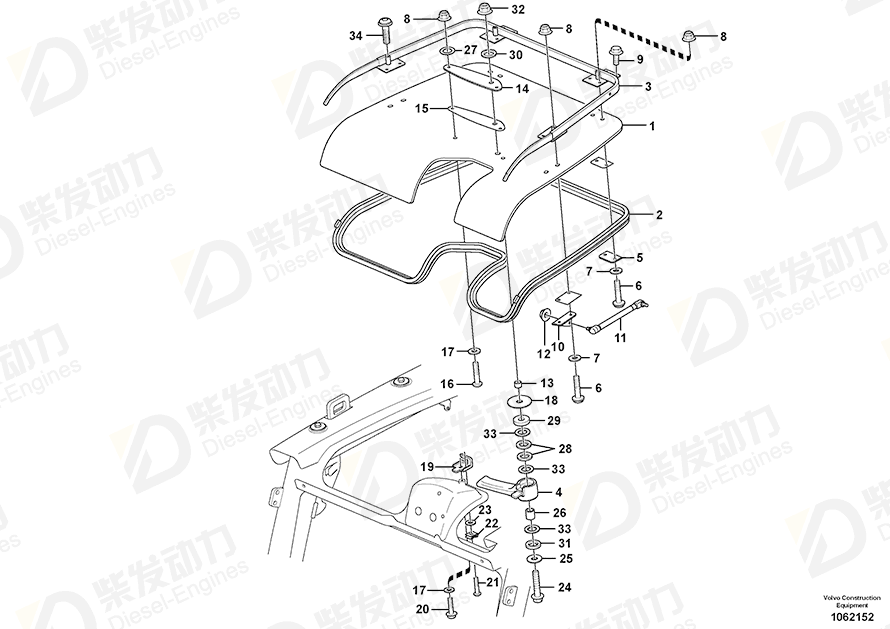 VOLVO Plate 15041005 Drawing