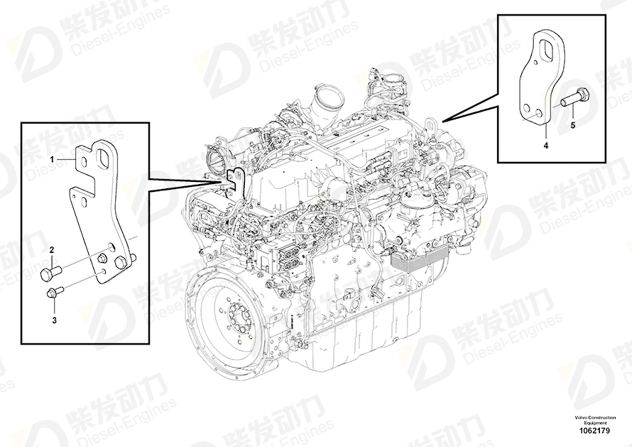 VOLVO Flange screw 20797217 Drawing