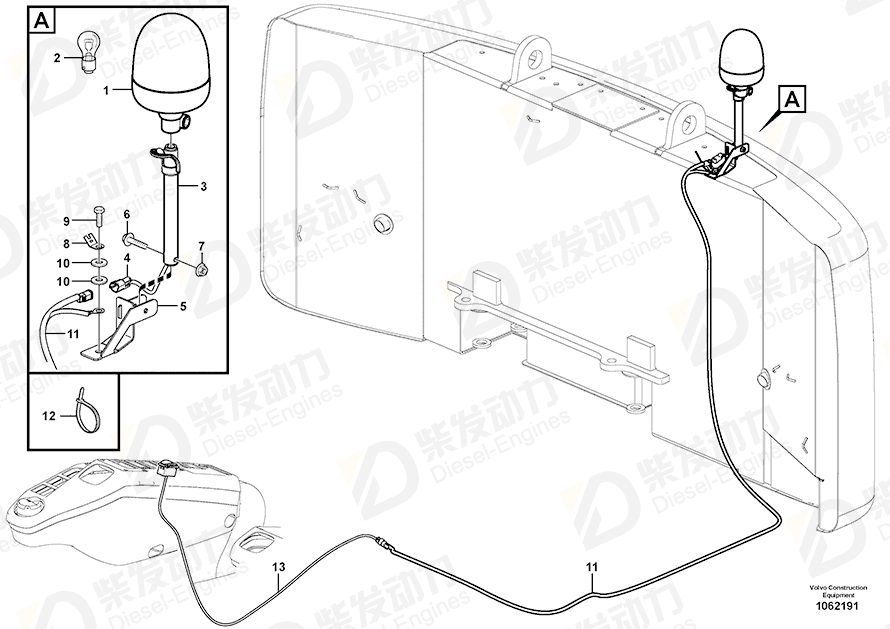 VOLVO Bulb 943904 Drawing