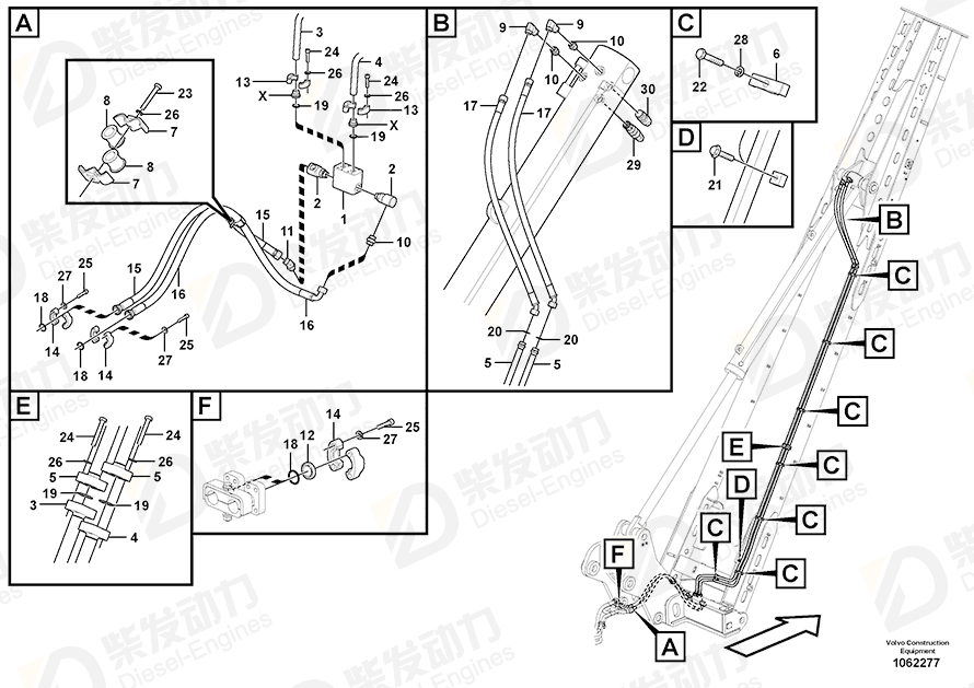 VOLVO Elbow nipple 13933851 Drawing