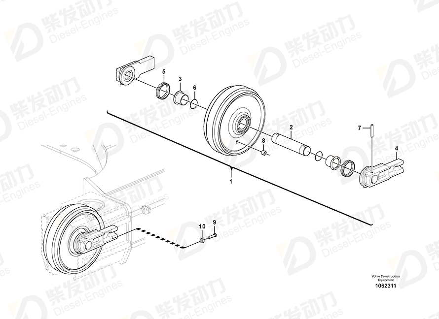 VOLVO Support 14656783 Drawing