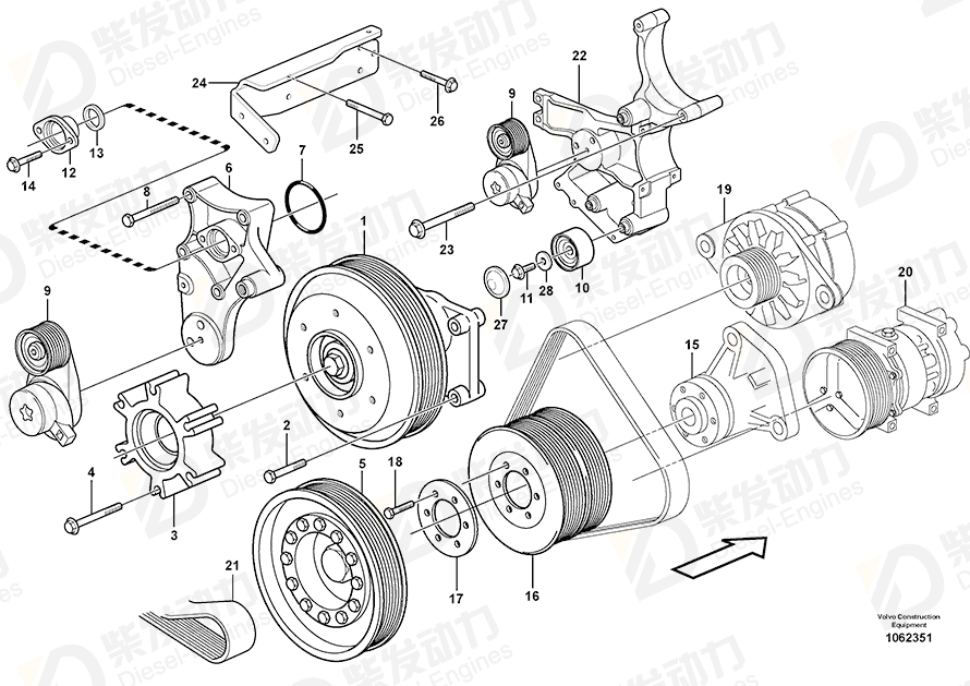 VOLVO Bracket 11423322 Drawing