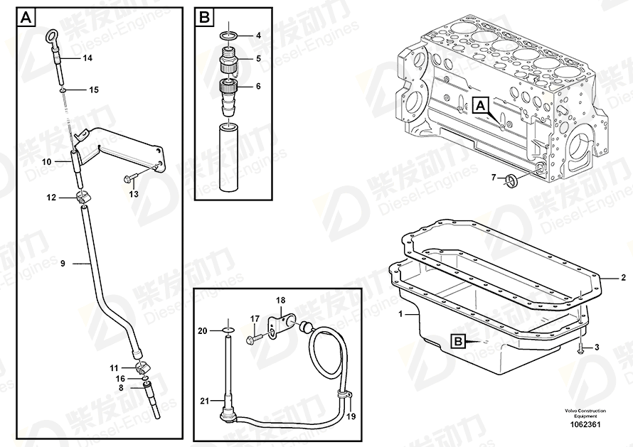 VOLVO Flange screw 20405792 Drawing