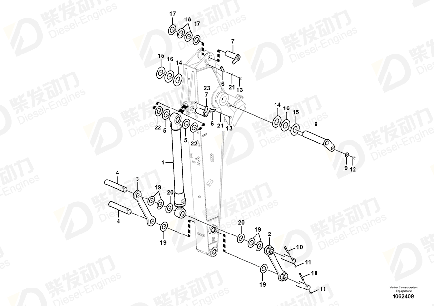 VOLVO Hexagon screw 955383 Drawing