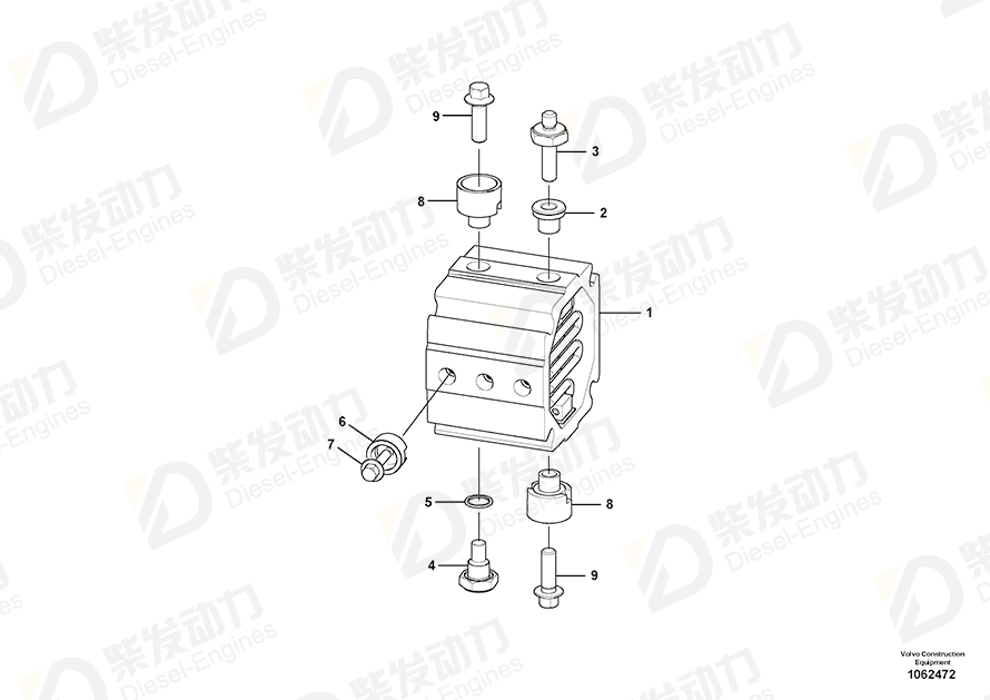 VOLVO Insulator 20550336 Drawing