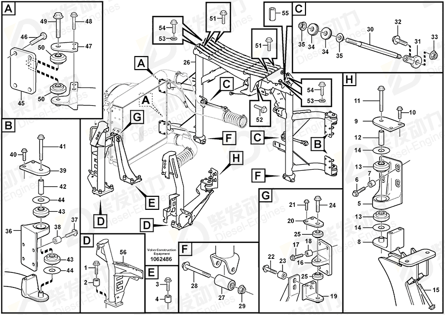 VOLVO Pillar 16808487 Drawing