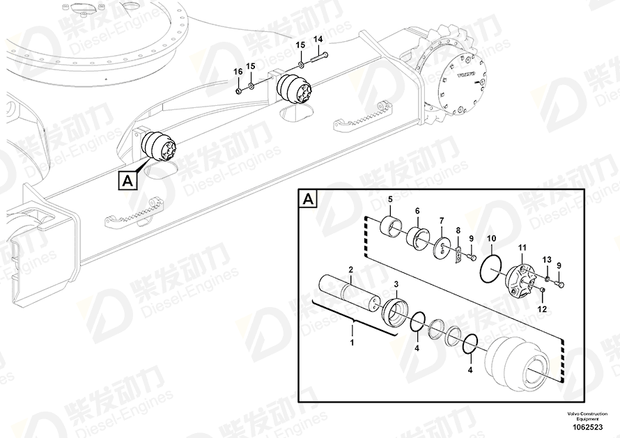 VOLVO O-ring 14532314 Drawing