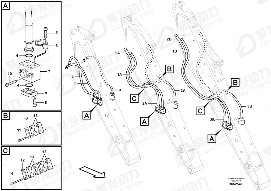 VOLVO Flange half 936624 Drawing