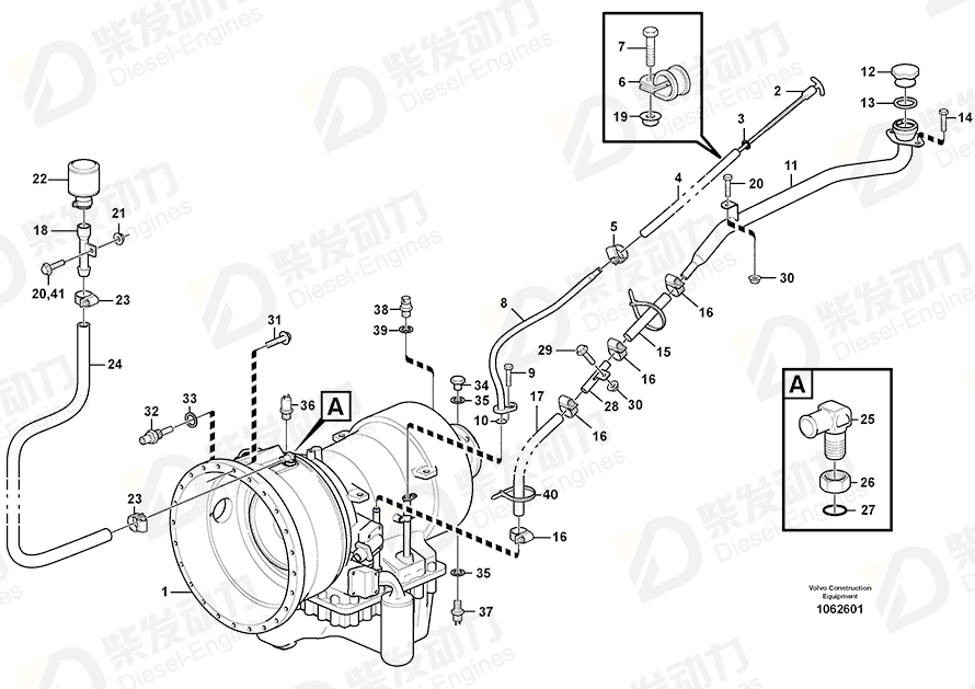 VOLVO Fitting 16842038 Drawing