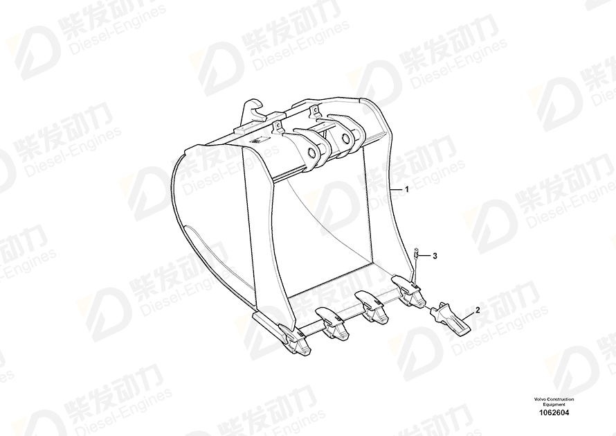 VOLVO Bucket 14536259 Drawing