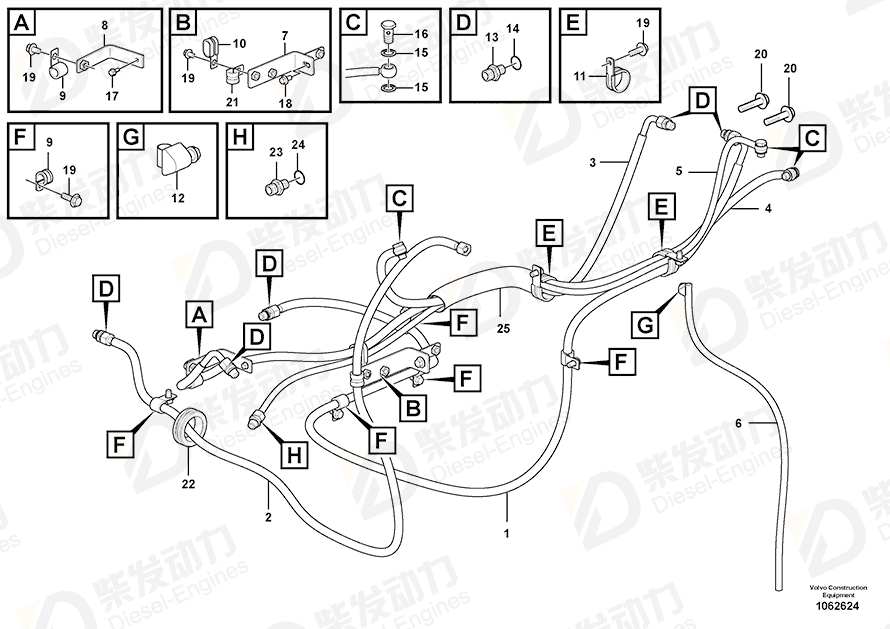 VOLVO Bracket 14559144 Drawing