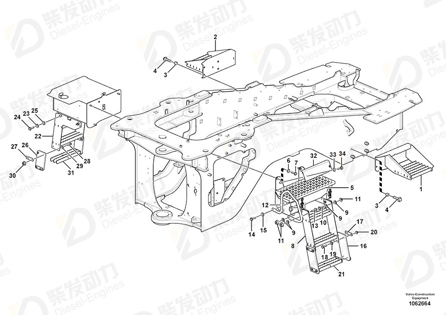 VOLVO Flange screw 968297 Drawing