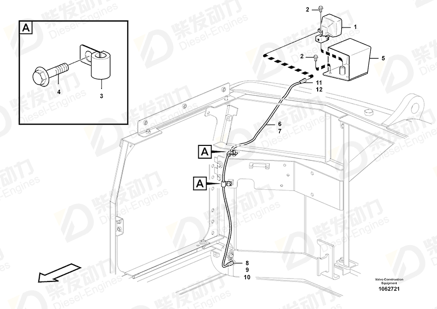 VOLVO Cable harness 14550491 Drawing VOLVO Cable harness 14550491 Drawing