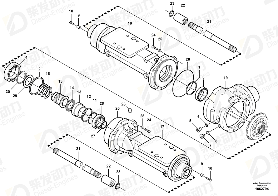 VOLVO Retaining ring SA8320-01810 Drawing