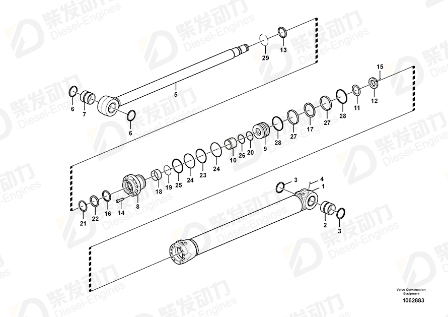 VOLVO Back-up ring SA9566-30600 Drawing