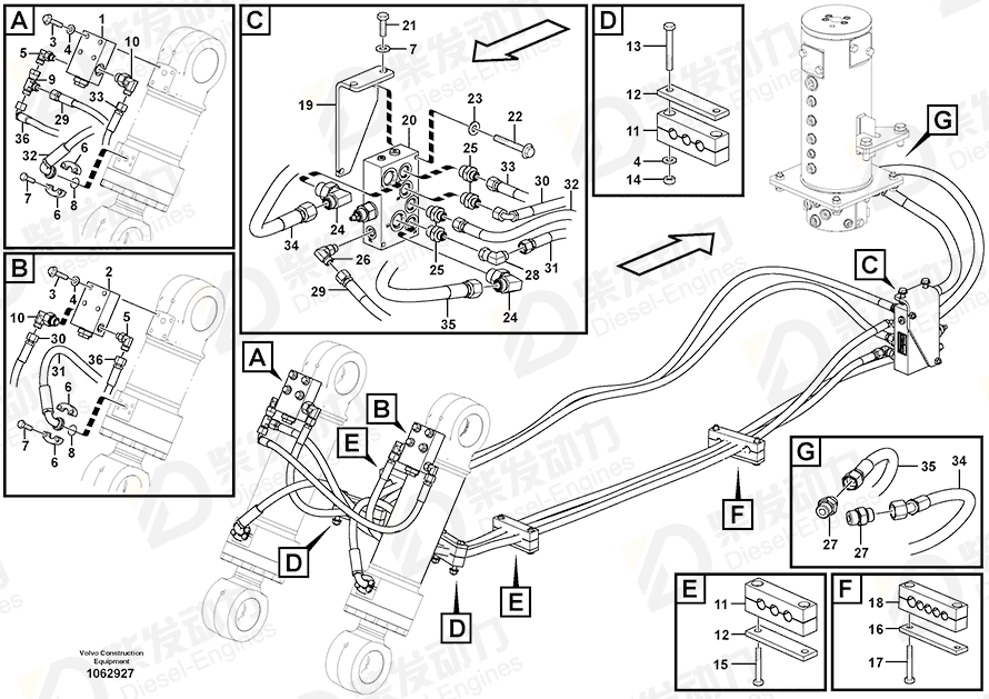 VOLVO Flange screw 965181 Drawing