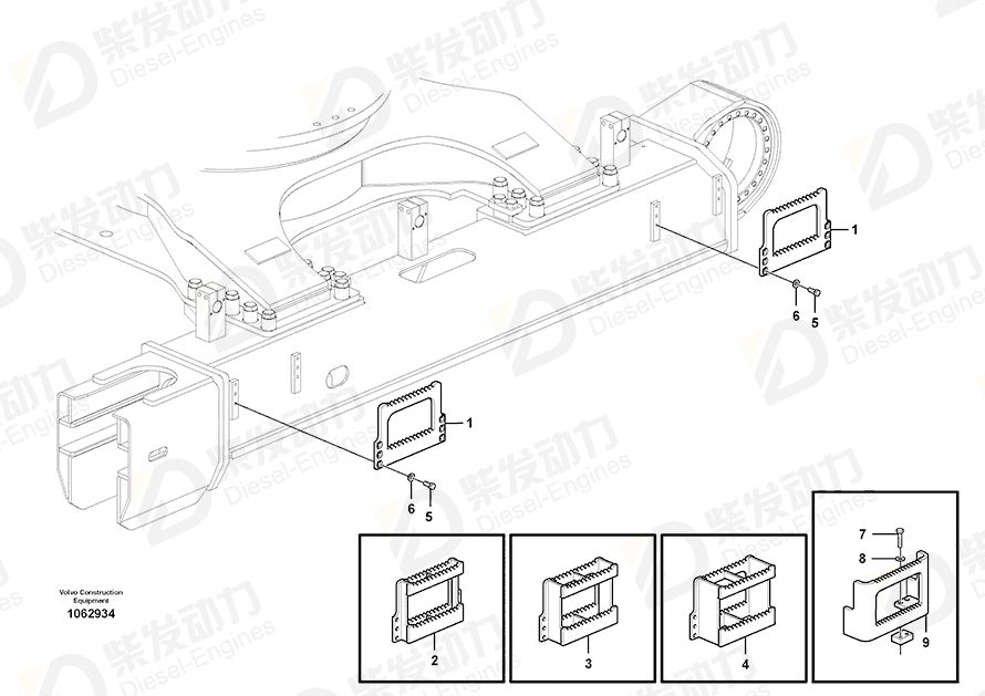 VOLVO Step 14625986 Drawing