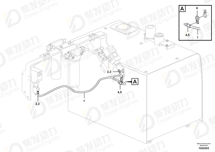 VOLVO Cable harness 14596486 Drawing VOLVO Cable harness 14596486 Drawing