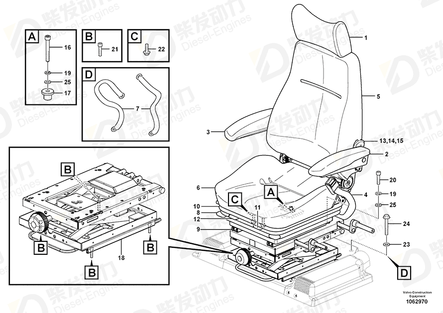 VOLVO Hex. socket screw 984077 Drawing VOLVO Hex. socket screw 984077 Drawing