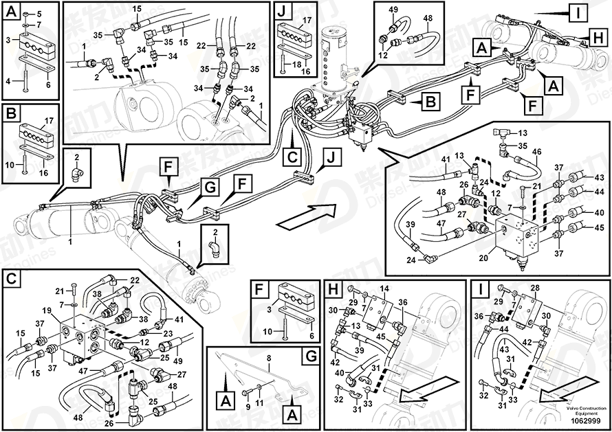 VOLVO Flange screw 965186 Drawing