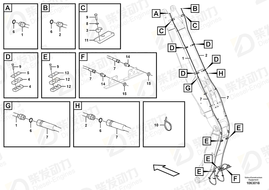 VOLVO Cable tie 4881440 Drawing