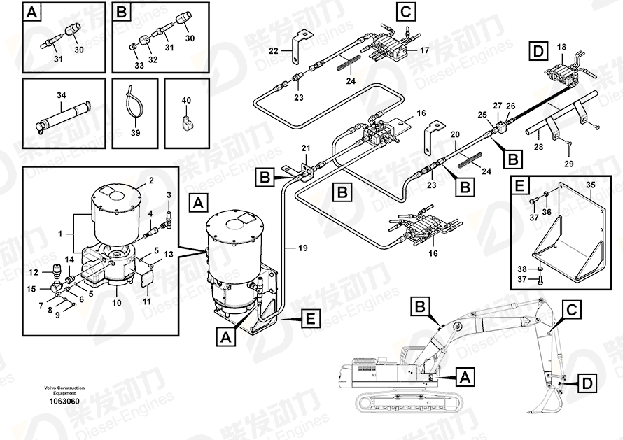 VOLVO Bracket 14556637 Drawing