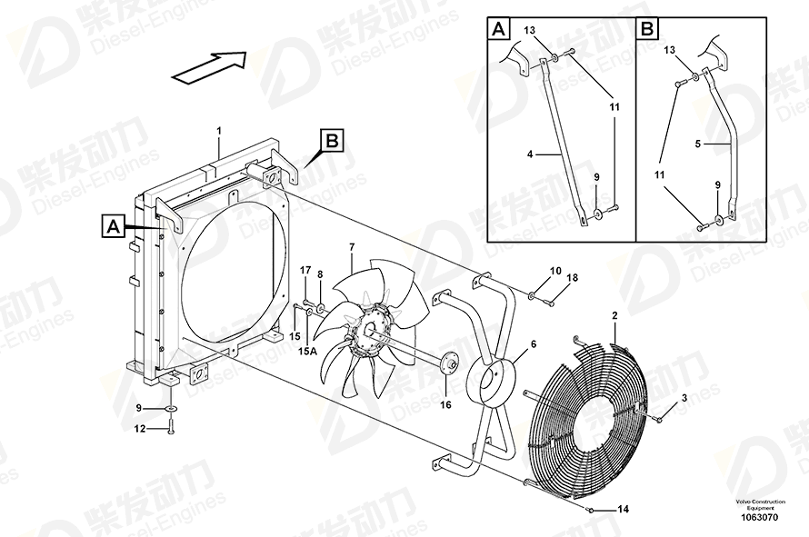 VOLVO Bracket 14623905 Drawing