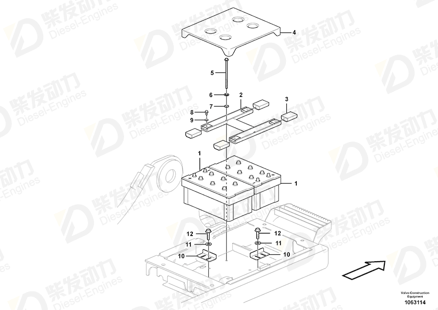 VOLVO Battery 14640051 Drawing