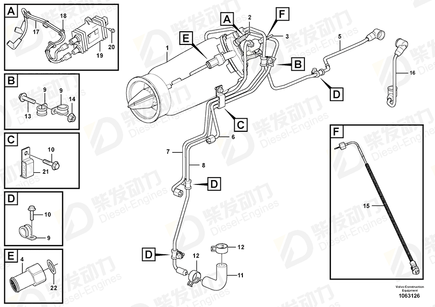 VOLVO Flange nut 20933396 Drawing VOLVO Flange nut 20933396 Drawing