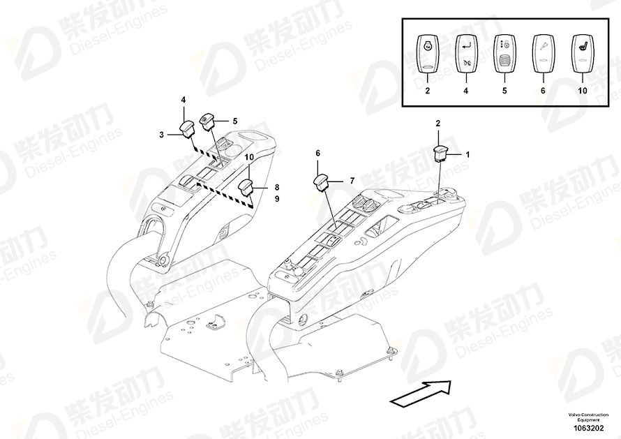 VOLVO Rocker arm 11428159 Drawing