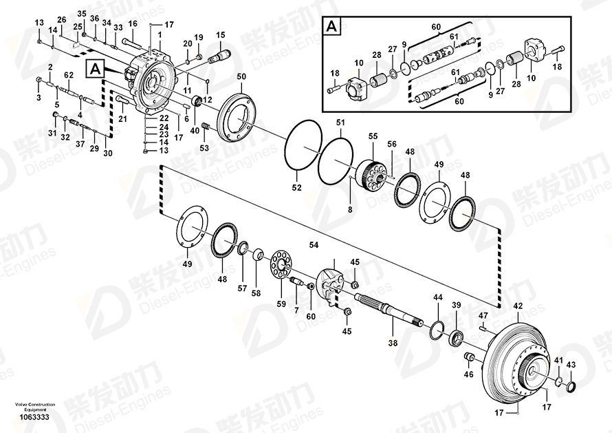 VOLVO Shaft 14565331 Drawing