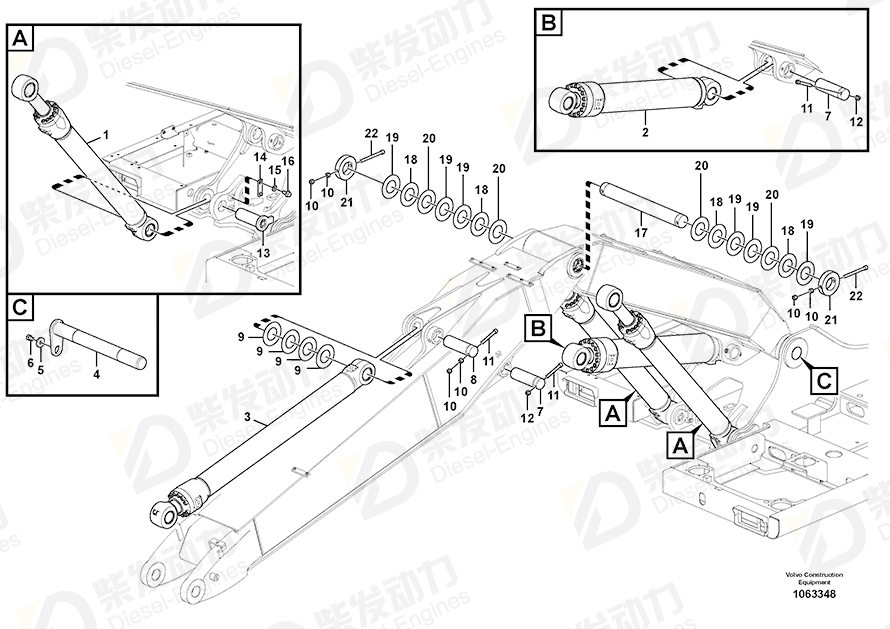 VOLVO Lock nut 981317 Drawing