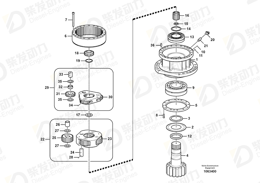 VOLVO Sealing 14566830 Drawing