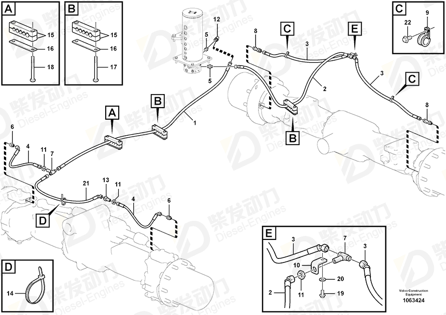 VOLVO T-nipple 935604 Drawing