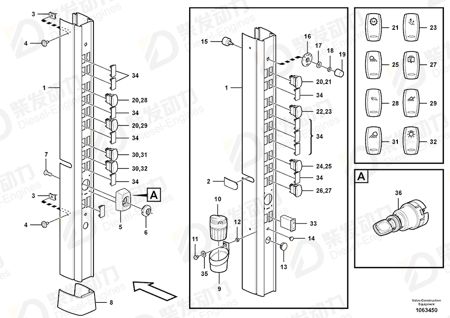 VOLVO Rheostat 11170176 Drawing