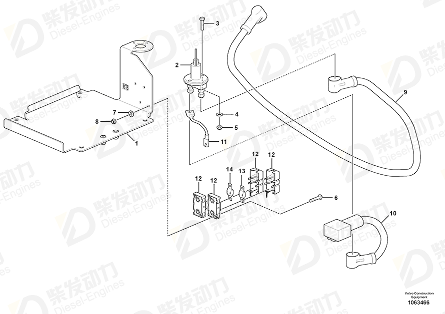 VOLVO Hexagon screw 963557 Drawing VOLVO Hexagon screw 963557 Drawing