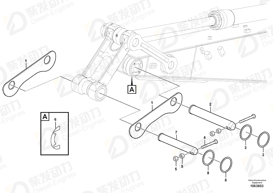 VOLVO Plate 14544078 Drawing