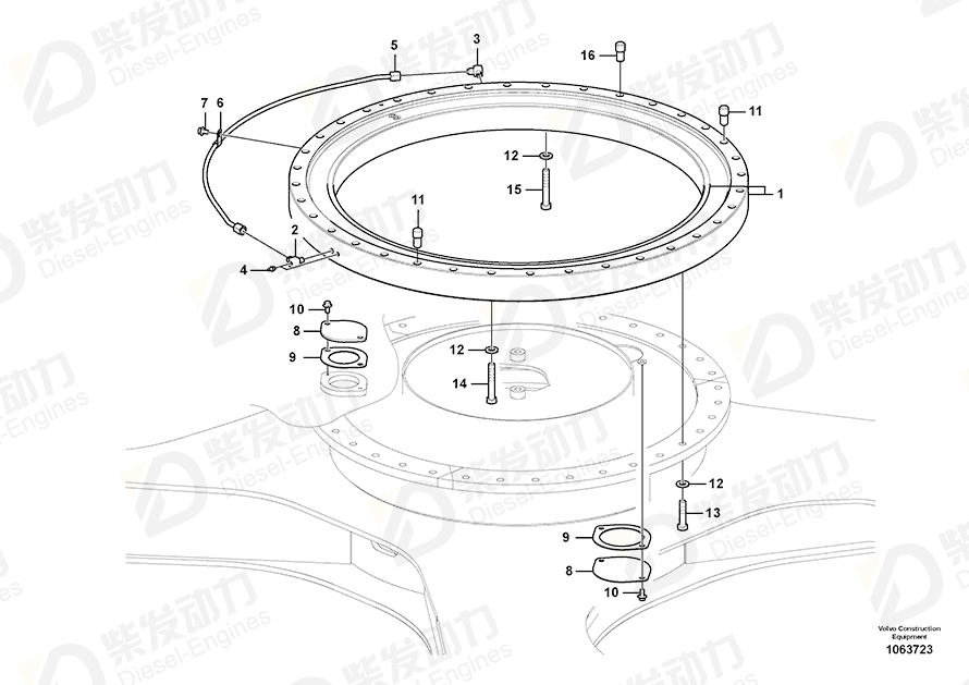 VOLVO Sealing 14674731 Drawing