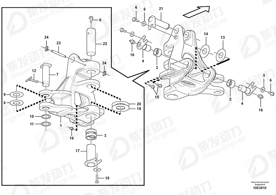 VOLVO Lock brace 943926 Drawing