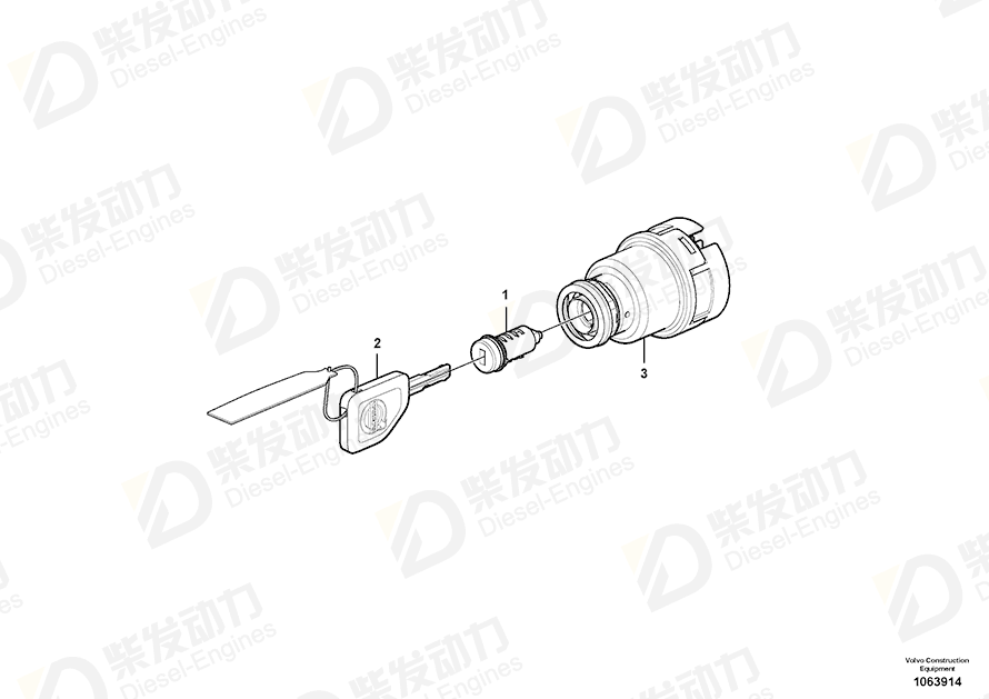 VOLVO Key 15197391 Drawing