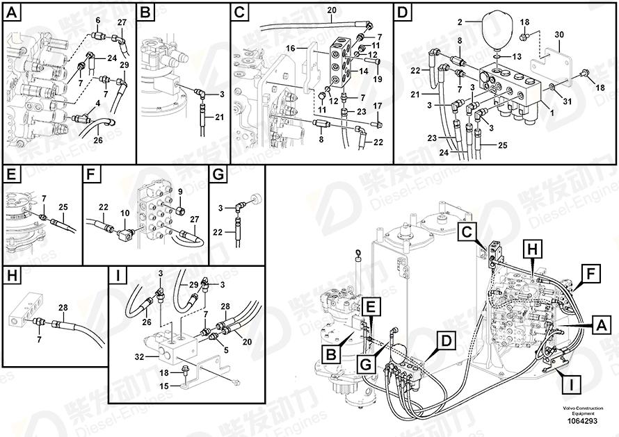 VOLVO Block 14555855 Drawing