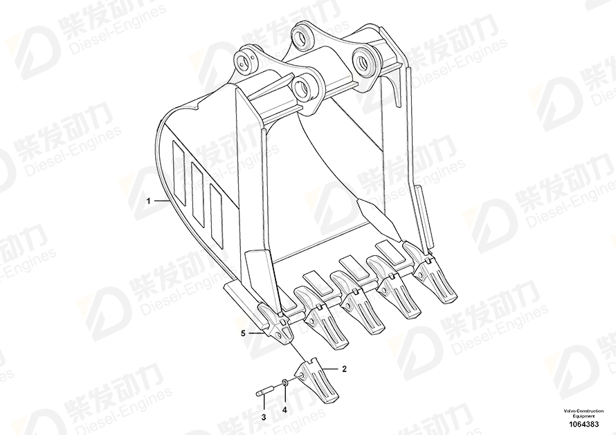 VOLVO Tooth 14555576 Drawing