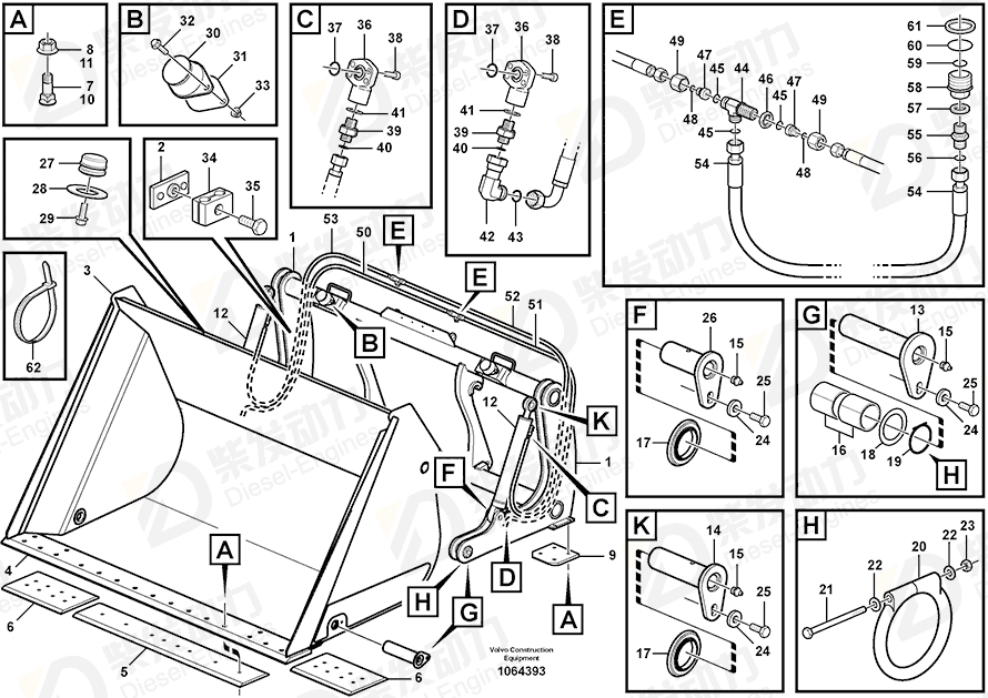 VOLVO Hex. socket screw 959223 Drawing