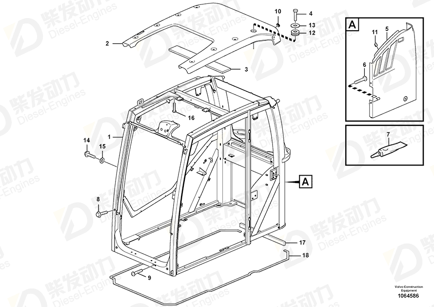 VOLVO Panel 15012754 Drawing