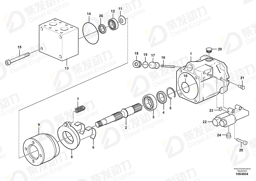 VOLVO Control valve 11709919 Drawing