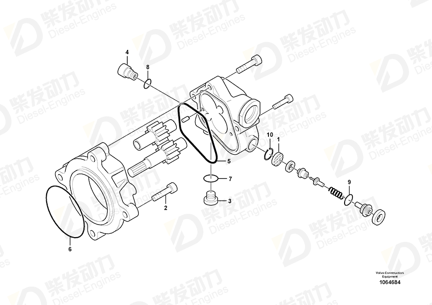 VOLVO Adapter 14550217 Drawing